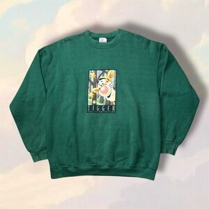 Vintage Disney dark Green Tigger Sweatshirt